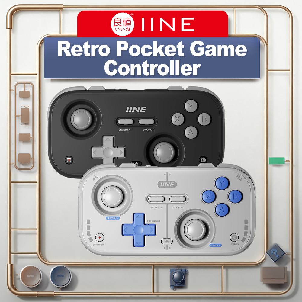 Retro Gaming Nook - IINE Controle Mini Retro Bluetooth para