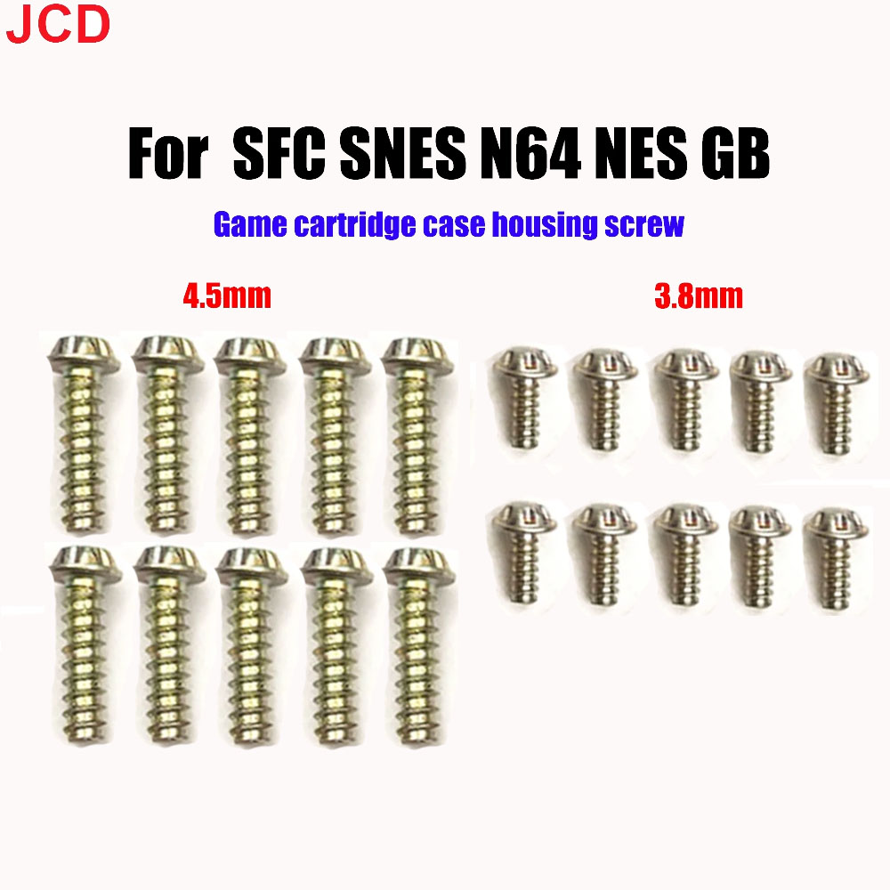 Game Cartridge Case - JCD 10pcs 3.8mm 4.5mm Parafusos de