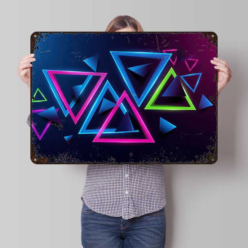 Background Retro Gaming - Pôster Impresso com Fundo Abstrato de