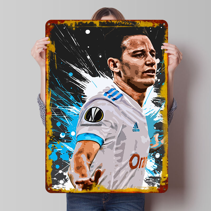Retro Gaming At Home - Pôster Metálico Personalizado Florian Thauvin, Arte