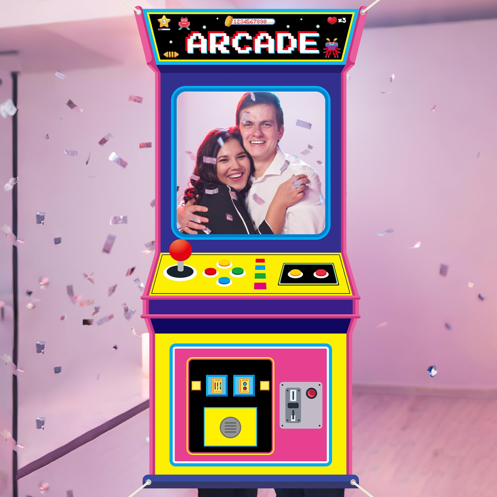 Fundo Fotográfico de Tecido co - Background Retro Gaming avaliação e preço
