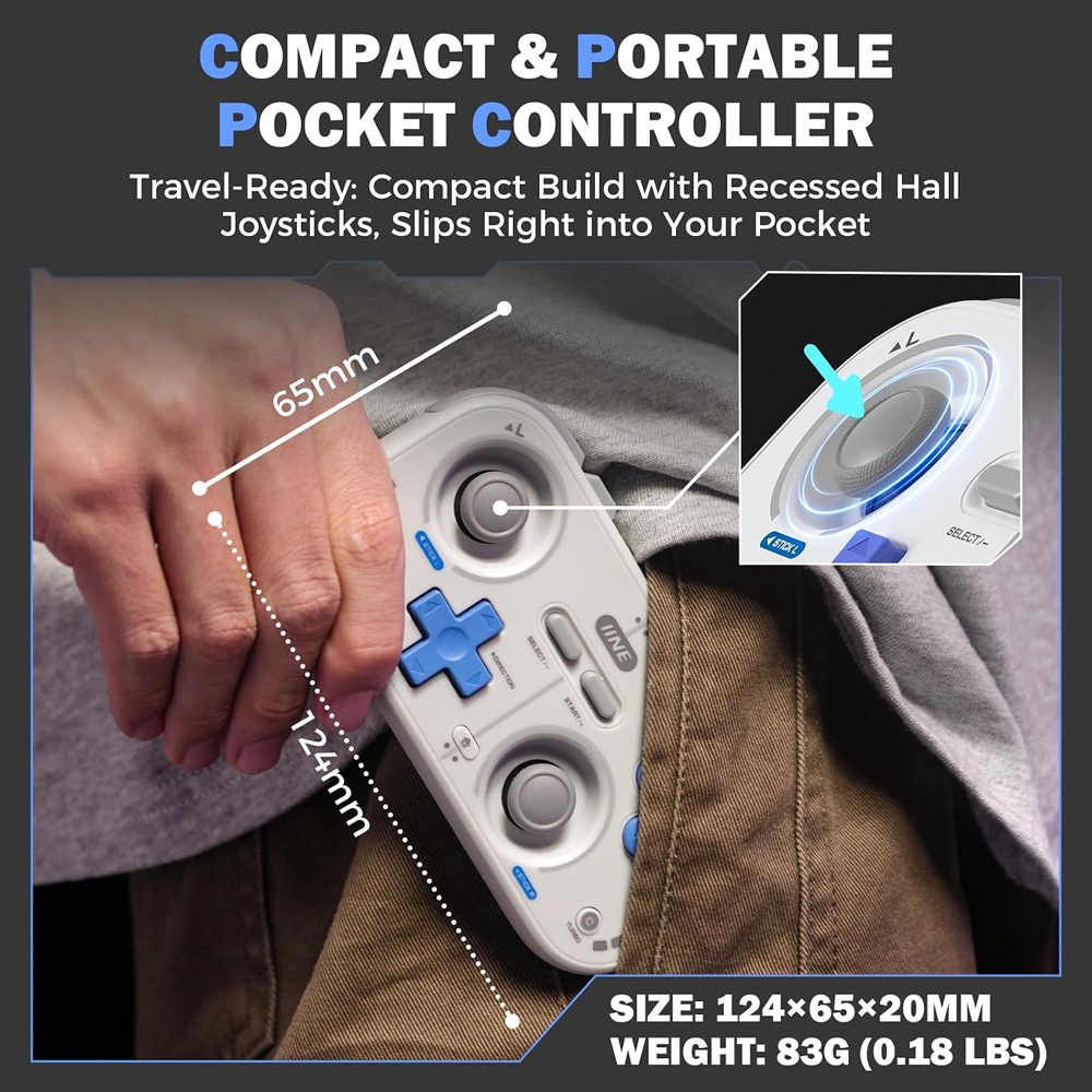 IINE Controle Mini Retro Bluet - Retro Gaming Nook avaliação e preço