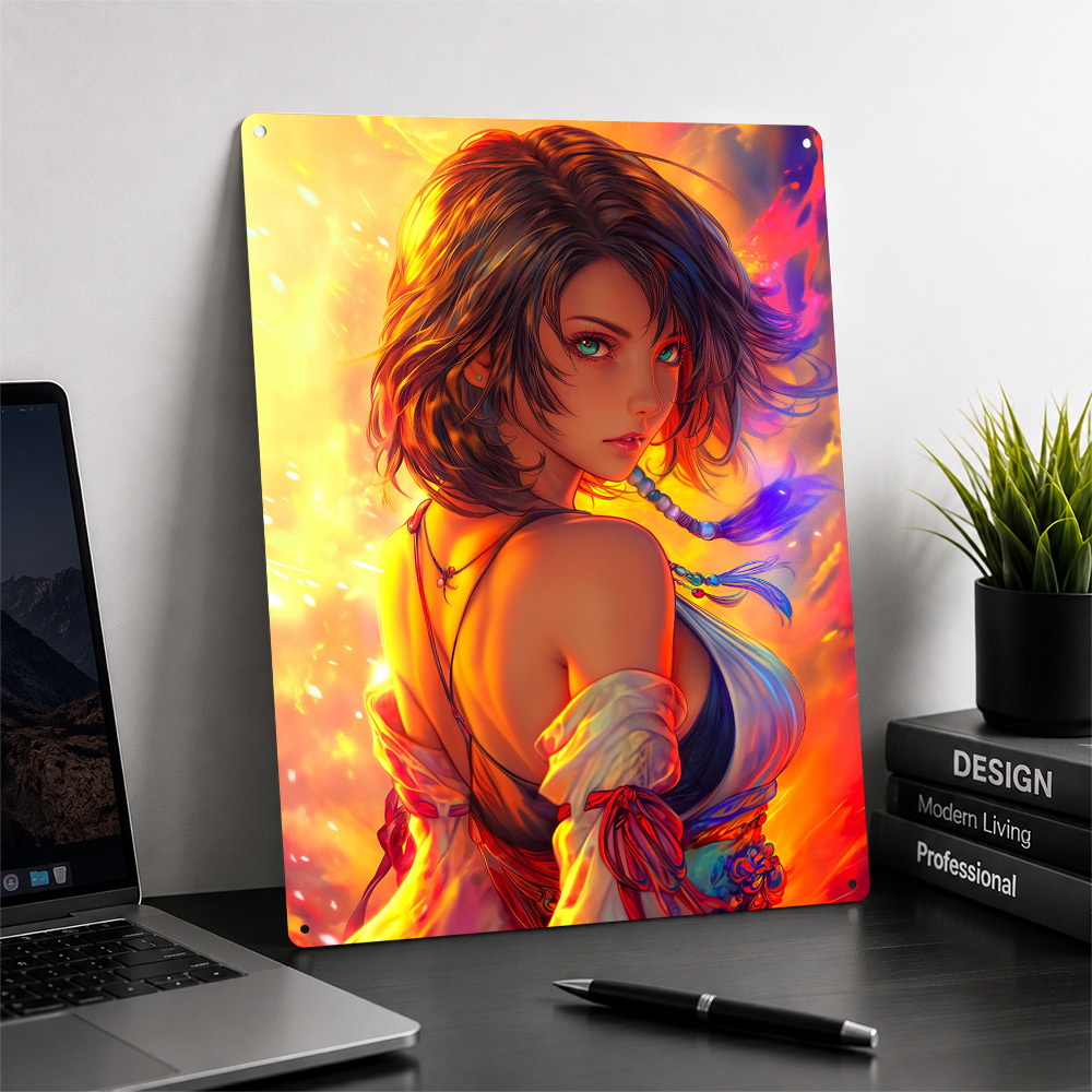 Pôster de Garota Anime com Fun - Background Retro Gaming avaliação e preço