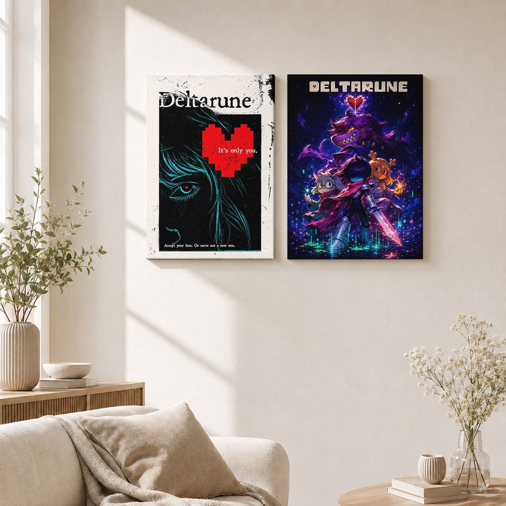 Pôster em tela Deltarune perso - Retro Gaming Us avaliação e preço