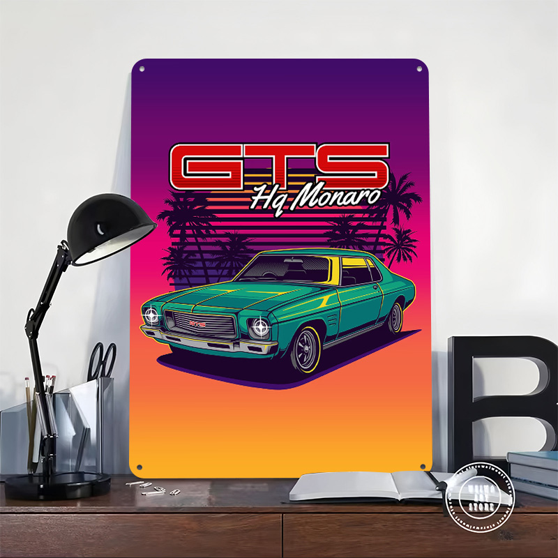 Pôster Metálico HQ Monaro GTS  - Retro Gaming At Home avaliação e preço