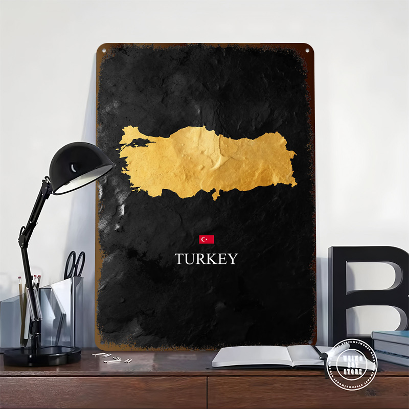 Mapa da Turquia Dourado em Fun - Background Retro Gaming avaliação e preço