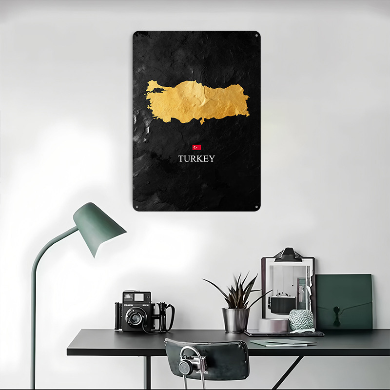 Mapa da Turquia Dourado em Fun - Background Retro Gaming avaliação e preço