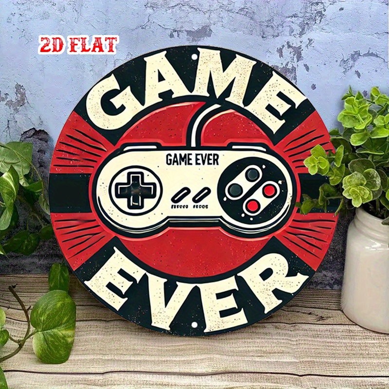 Placa de Alumínio Redonda Retr - Retro Gaming Us avaliação e preço