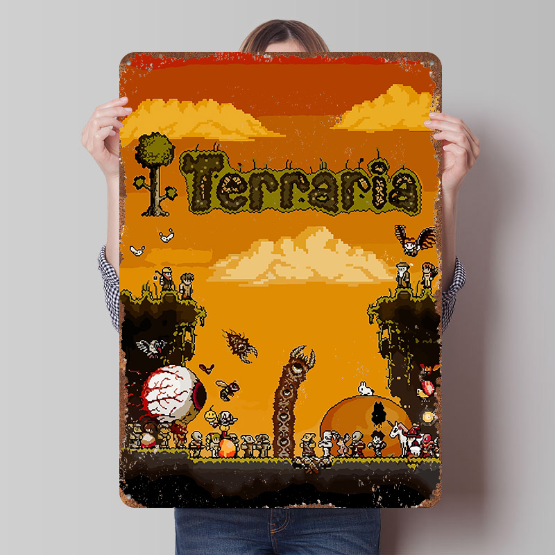 Pôster Impresso do Jogo Terrar - Retro Gaming At Home avaliação e preço