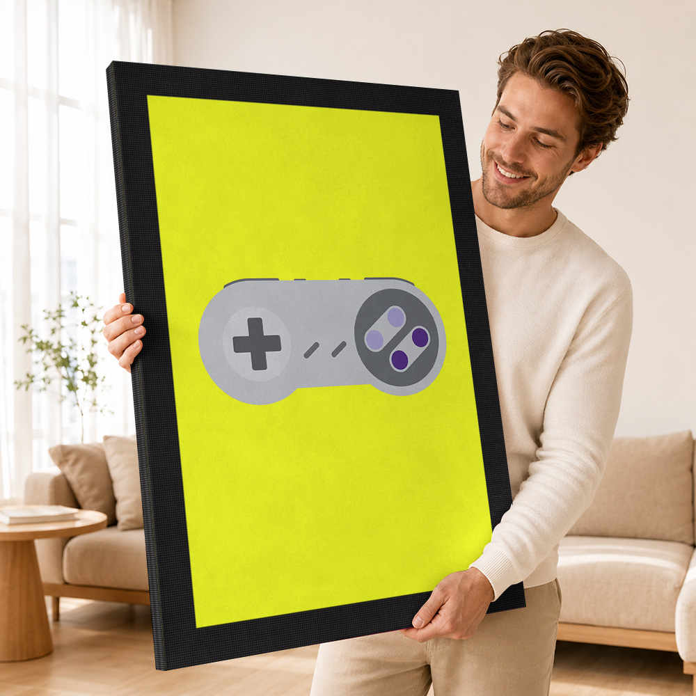 Pôster de Impressão em Tela co - Background Retro Gaming avaliação e preço