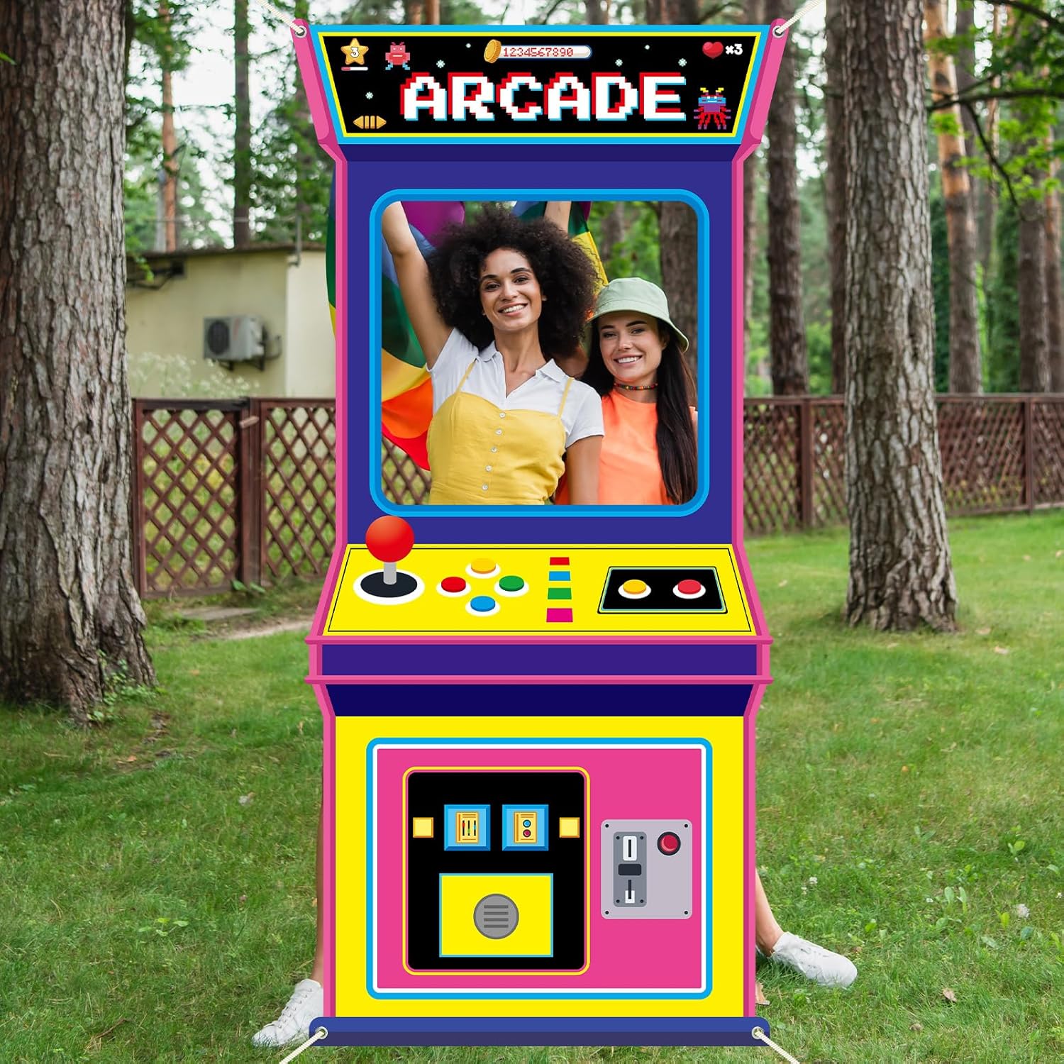Fundo de Tecido para Fotos de  - Background Retro Gaming avaliação e preço