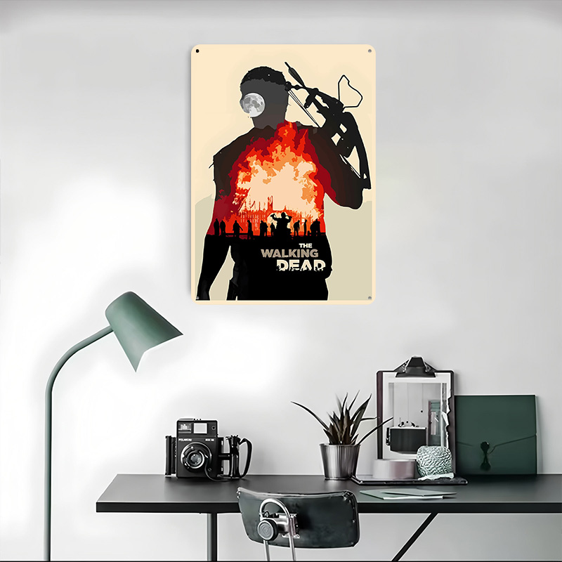 Pôster Metálico Silhueta The W - Retro Gaming At Home avaliação e preço
